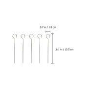 20‑Piece Stainless Steel BBQ Skewers