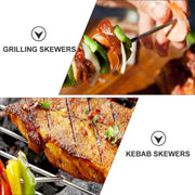20‑Piece Stainless Steel BBQ Skewers