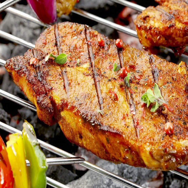 20‑Piece Stainless Steel BBQ Skewers