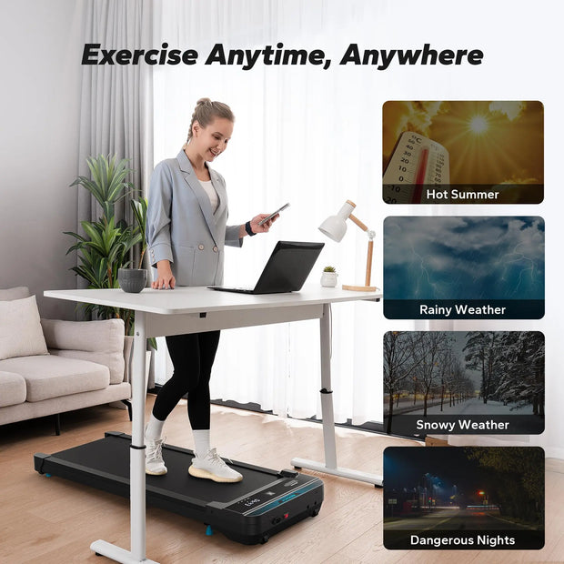 Walking Pad Treadmill – Compact, Quiet, Under-Desk Fitness for Home or Office