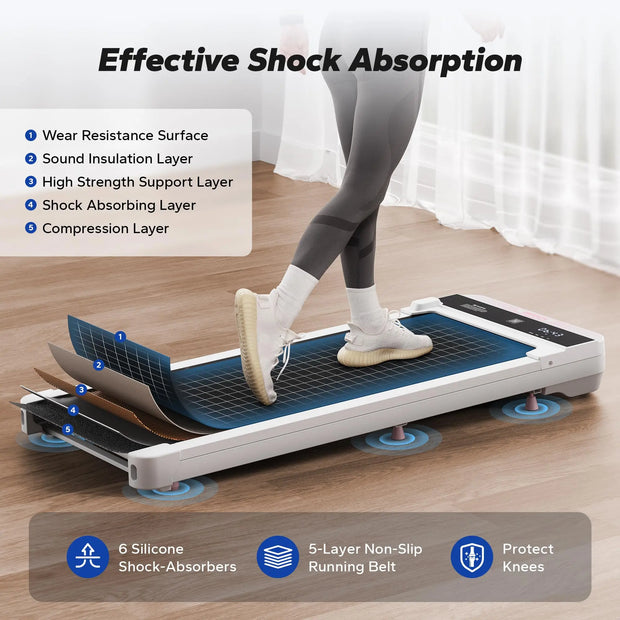 Walking Pad Treadmill – Compact, Quiet, Under-Desk Fitness for Home or Office