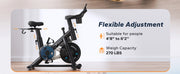 Magnetic Exercise Bike, Quiet, Adjustable, 300lbs Capacity
