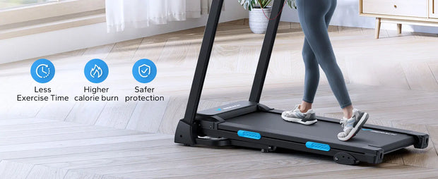 Foldable Treadmill with Incline, Bluetooth