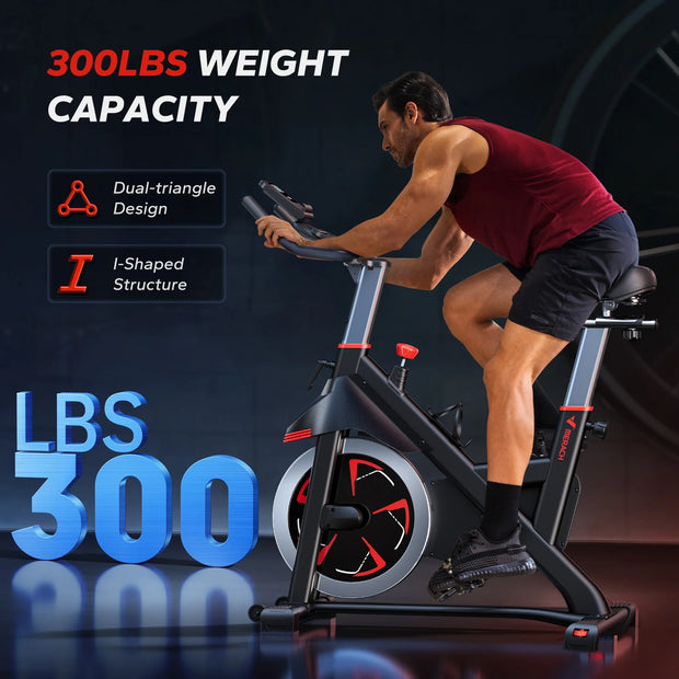Exercise Bike, Magnetic Resistance, App, 300lbs Capacity