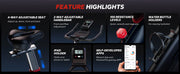Exercise Bike, Magnetic Resistance, App, 300lbs Capacity