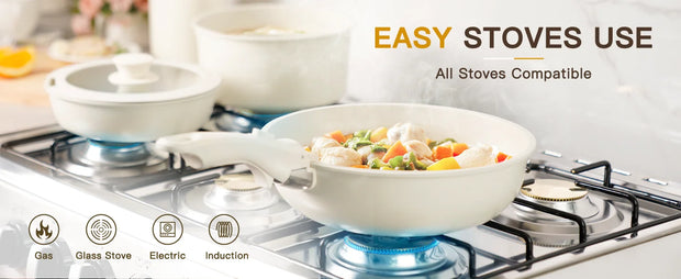 21-Piece Nonstick Ceramic Cookware Set