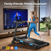 Foldable Treadmill with Incline, Bluetooth