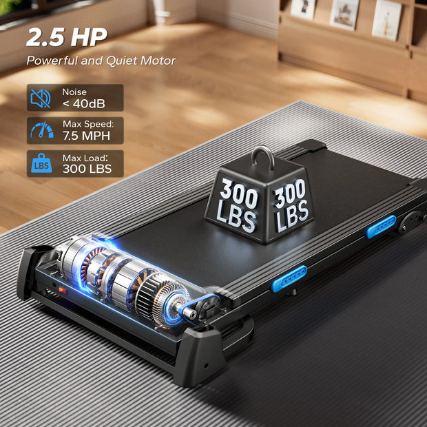 Foldable Treadmill with Incline, Bluetooth