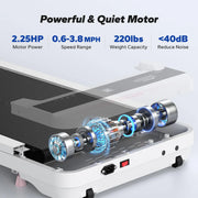 Walking Pad Treadmill – Compact, Quiet, Under-Desk Fitness for Home or Office