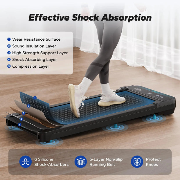 Walking Pad Treadmill – Compact, Quiet, Under-Desk Fitness for Home or Office