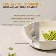 21-Piece Nonstick Ceramic Cookware Set