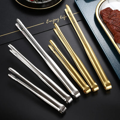 Stainless Steel Kitchen BBQ Food Tongs Set
