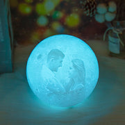 Custom Photo 3D Moon Lamp – Personalized Touch Control Night Light