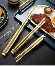 Stainless Steel Kitchen BBQ Food Tongs Set