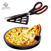 Stainless Steel Pizza Scissors Cutter with Spatula