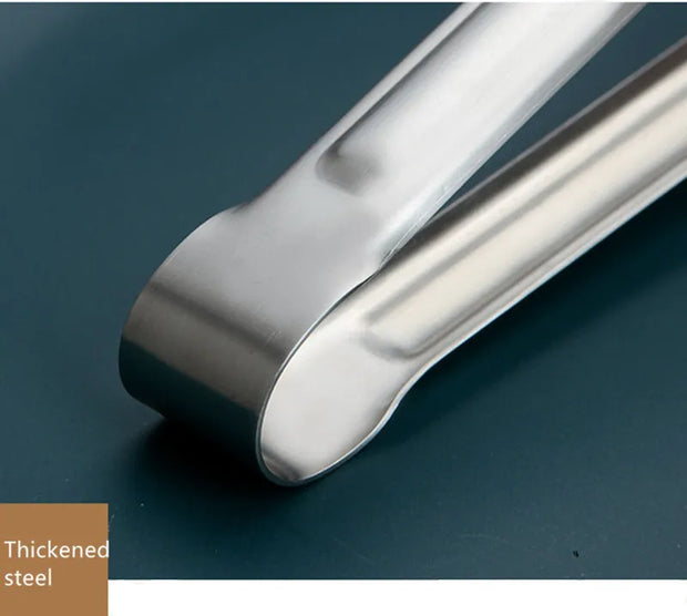 Stainless Steel Non-Slip Kitchen Bread Tongs