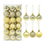 36pcs 4cm Christmas Tree Hanging Ornaments