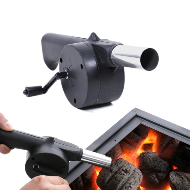Manual BBQ Fan Outdoor Air Blower Grill Tools