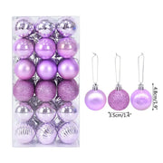 36pcs 4cm Christmas Tree Hanging Ornaments