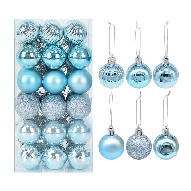 36pcs 4cm Christmas Tree Hanging Ornaments