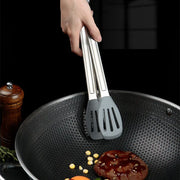 Stainless Steel Non-Slip Kitchen Bread Tongs