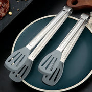 Stainless Steel Non-Slip Kitchen Bread Tongs