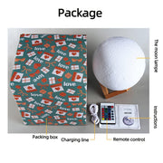 Custom Photo 3D Moon Lamp – Personalized Touch Control Night Light