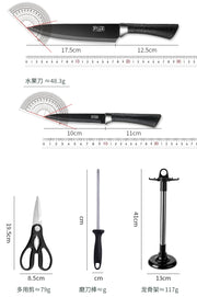 Professional 7-Piece Stainless Steel Kitchen Knife Set