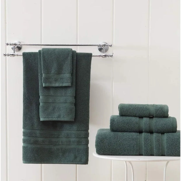 Turkish Cotton Dark Green 6-Piece Towel Set