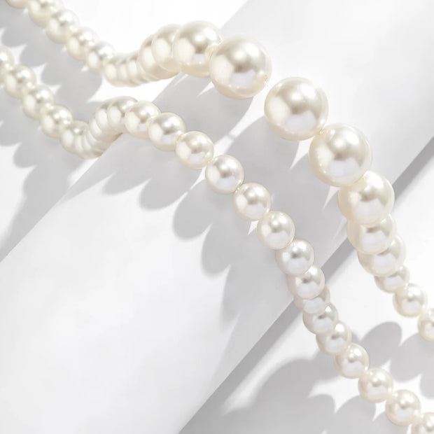 Layered Punk Pearl Necklace for Women 2025