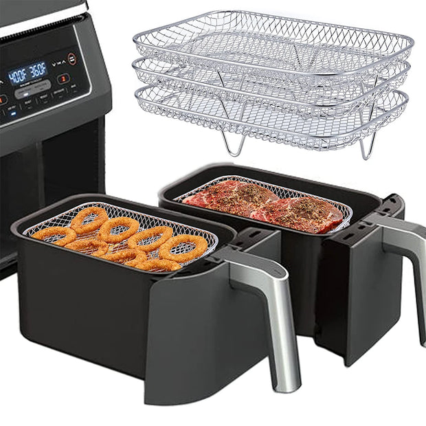 3-Piece Stackable Air Fryer Rack Set