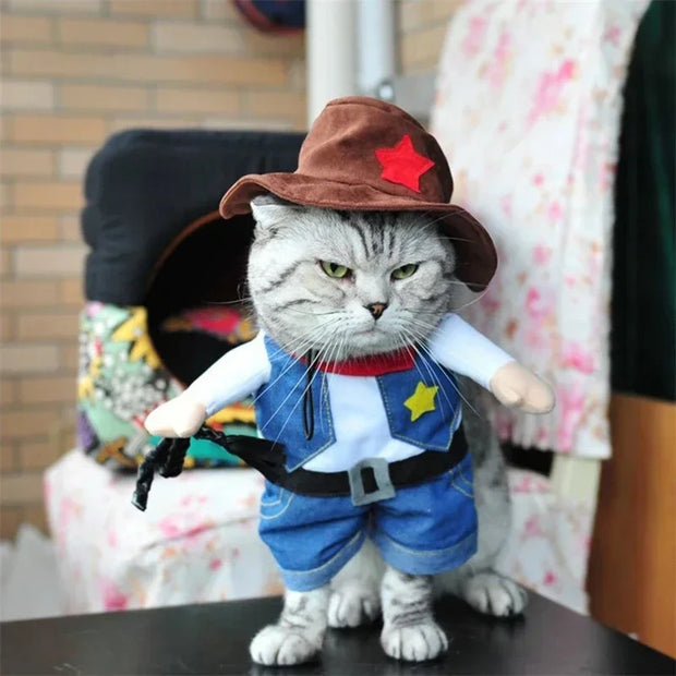 Funny Pet Cowboy Costume
