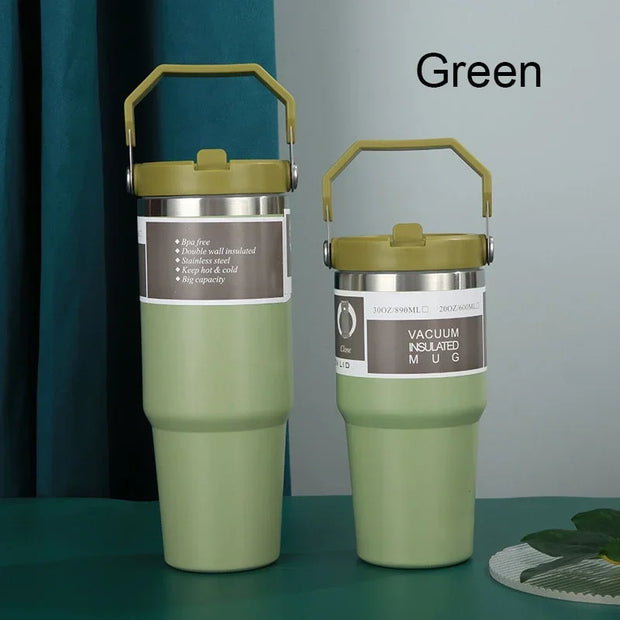 Stainless Steel Thermos Travel Cup Hot Cold Insulated