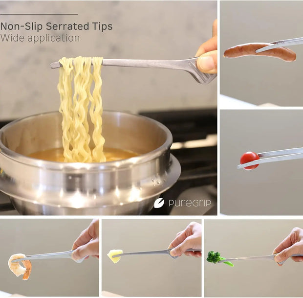 Stainless Steel Anti-Slip BBQ Tongs