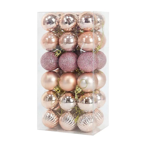 36pcs 4cm Christmas Tree Hanging Ornaments