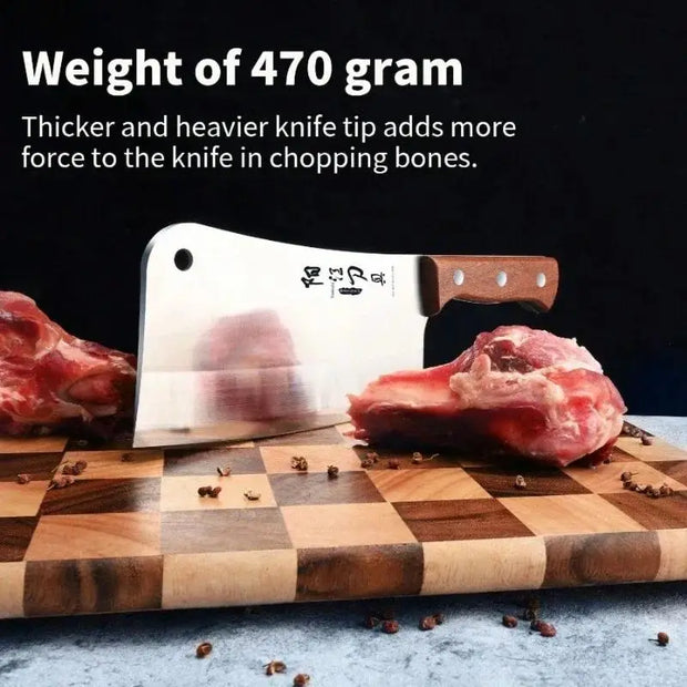 Professional Stainless Steel Meat Cleaver – 30.5cm Full Length