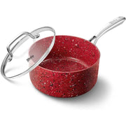 1qt Granite Nonstick Saucepan with Lid