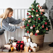 24pcs Mini Christmas Tree Hanging Balls