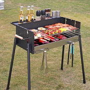 Portable Charcoal Grill with Wind Shield