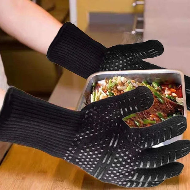 BBQ Heat-Resistant Silicone Oven Gloves