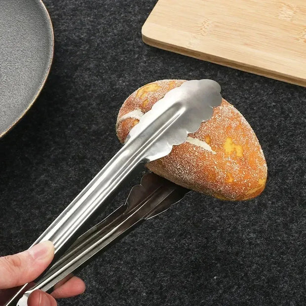 Stainless Steel BBQ Food Tongs – Heat-Resistant, Non-Stick