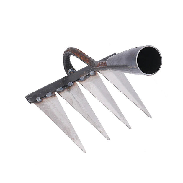 Iron Gardening Hoe Rake for Weeding & Soil