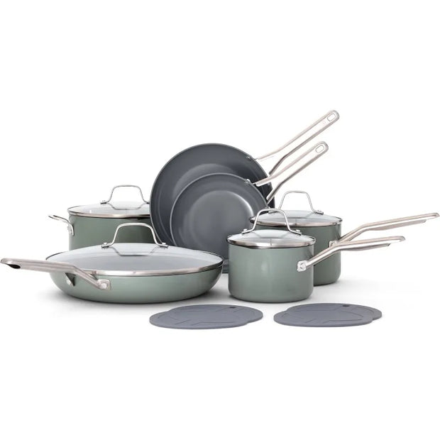 Ceramic Nonstick 12pc Cookware Set