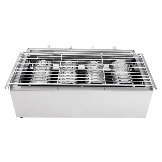 Stainless Steel Smokeless LPG Gas Grill – 4 Burners