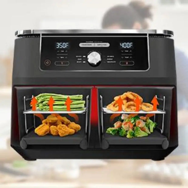 2PCS Stainless Steel Air Fryer Rack Set