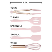 Silicone Cooking Utensil Set for Nonstick Cookware
