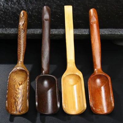 Wooden Tea Scoop – Natural Color, 17cm