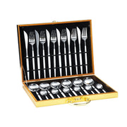 Stainless Steel Dinnerware Set – 6-Person Flatware Gift Box