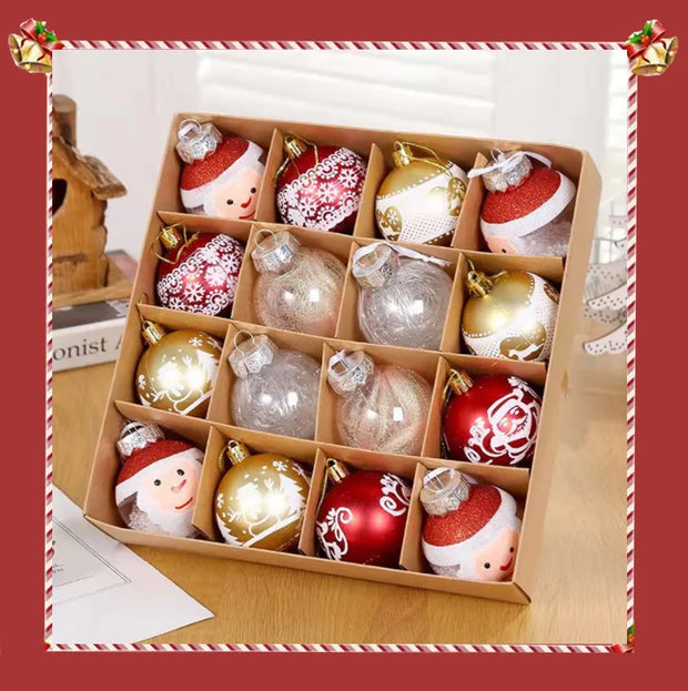 16pcs 6 cm Christmas Ball Ornaments