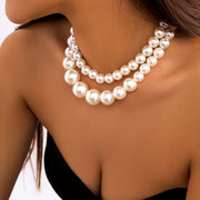 Layered Punk Pearl Necklace for Women 2025